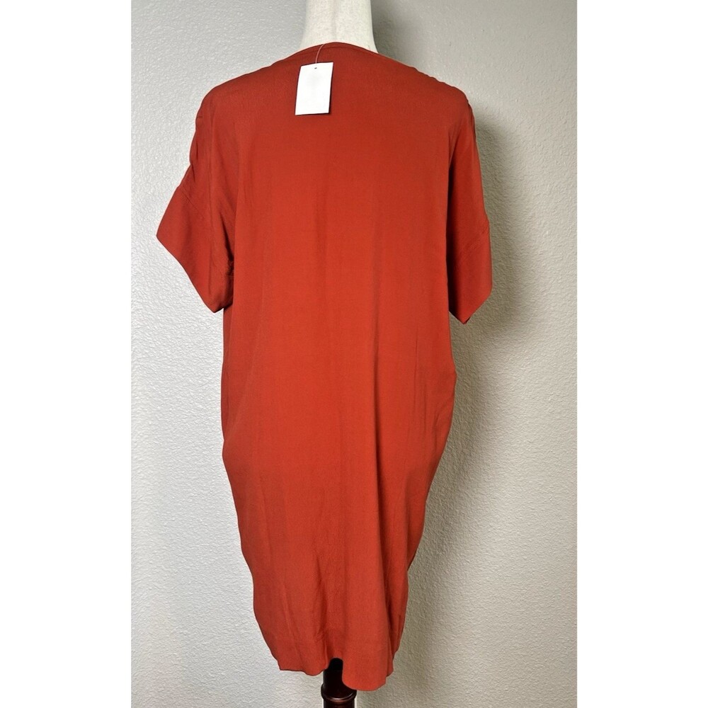 Madewell NEW womens shift clay colored dress v-neck raglan sleeve XXL summer - Picture 3 of 8